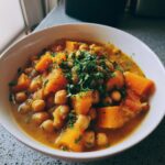 Butternut Kürbis und Kichererbsen Eintopf (Butternut Squash and Chickpea Stew)
