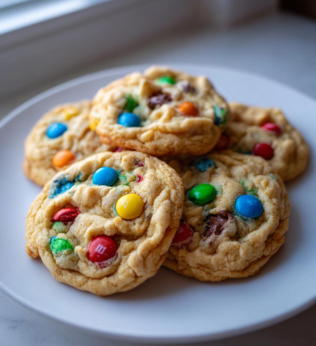 Cookies mit M&M’s oder bunten Schokolinsen