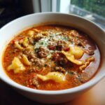 Cremige Lasagna-Suppe