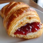 Croissant mit Marmelade