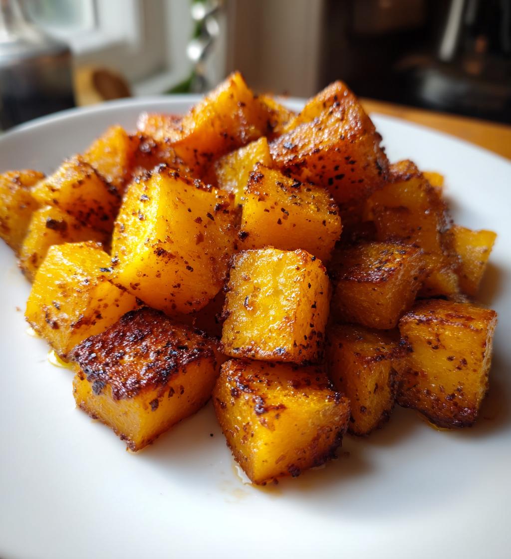 Gerösteter Butternut-Kürbis aus dem Ofen