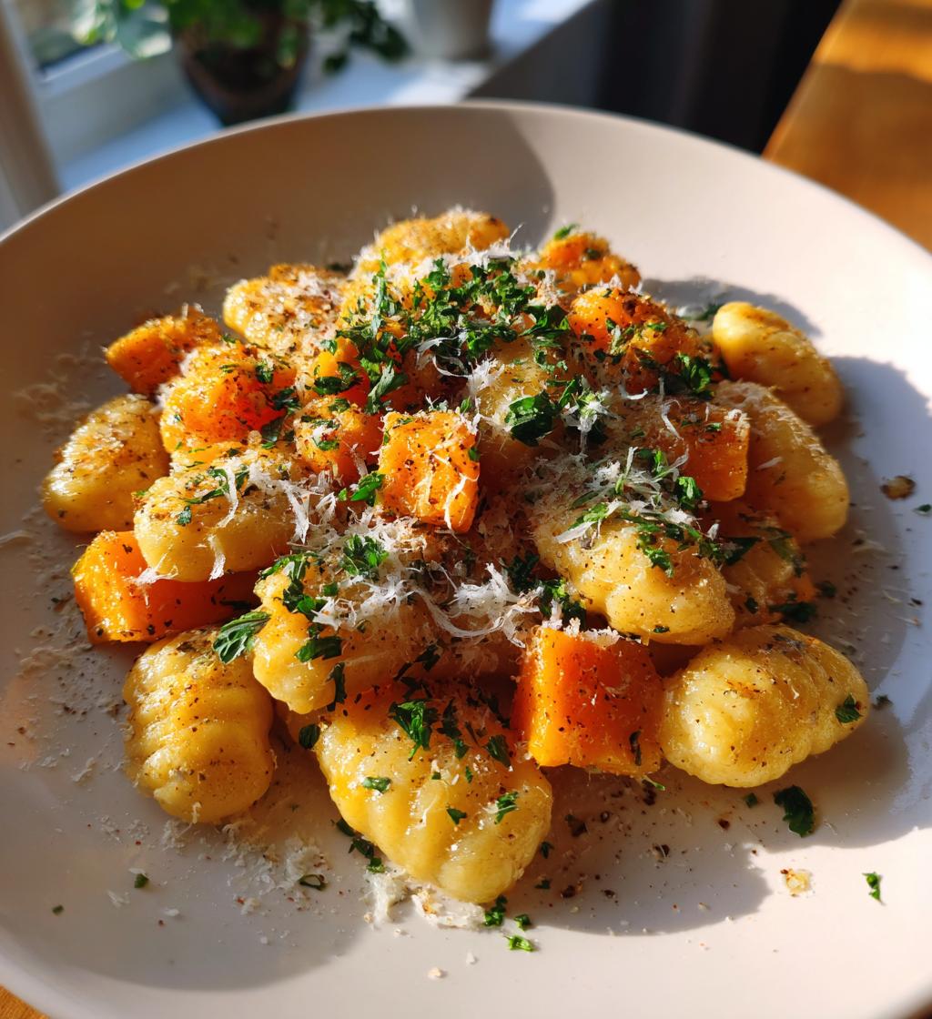 Gnocchi mit Kürbis und Parmesan