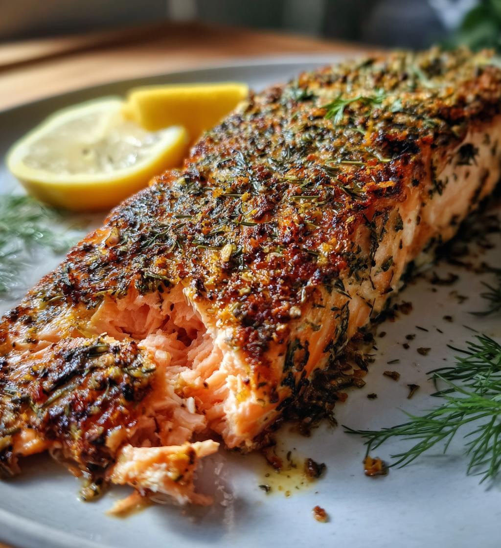 Lachs im Ofen mit Kräutern