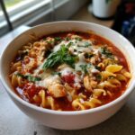 Lasagna-Suppe mit Hühnchen