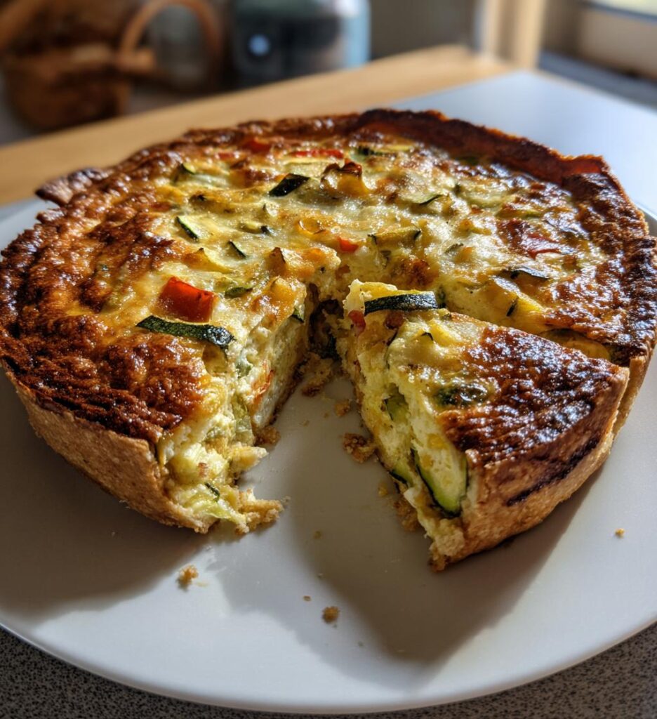 Quiche backen mit Gemüse