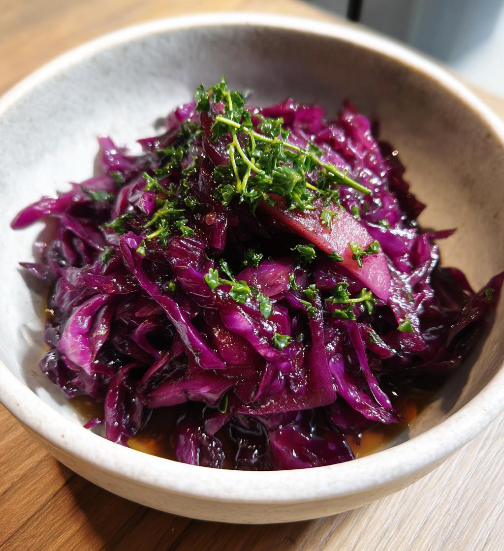Rotkohl mit Apfel