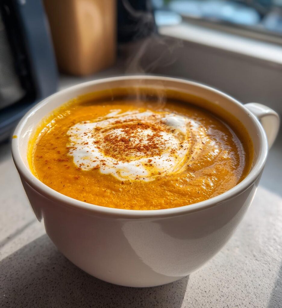 Schnelle Kürbissuppe aus dem Mixer