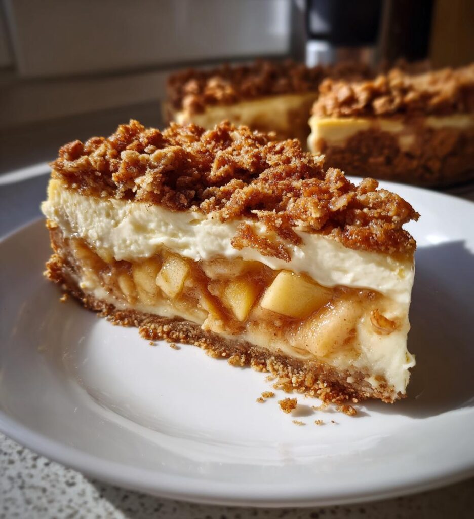 apple crisp cheesecake