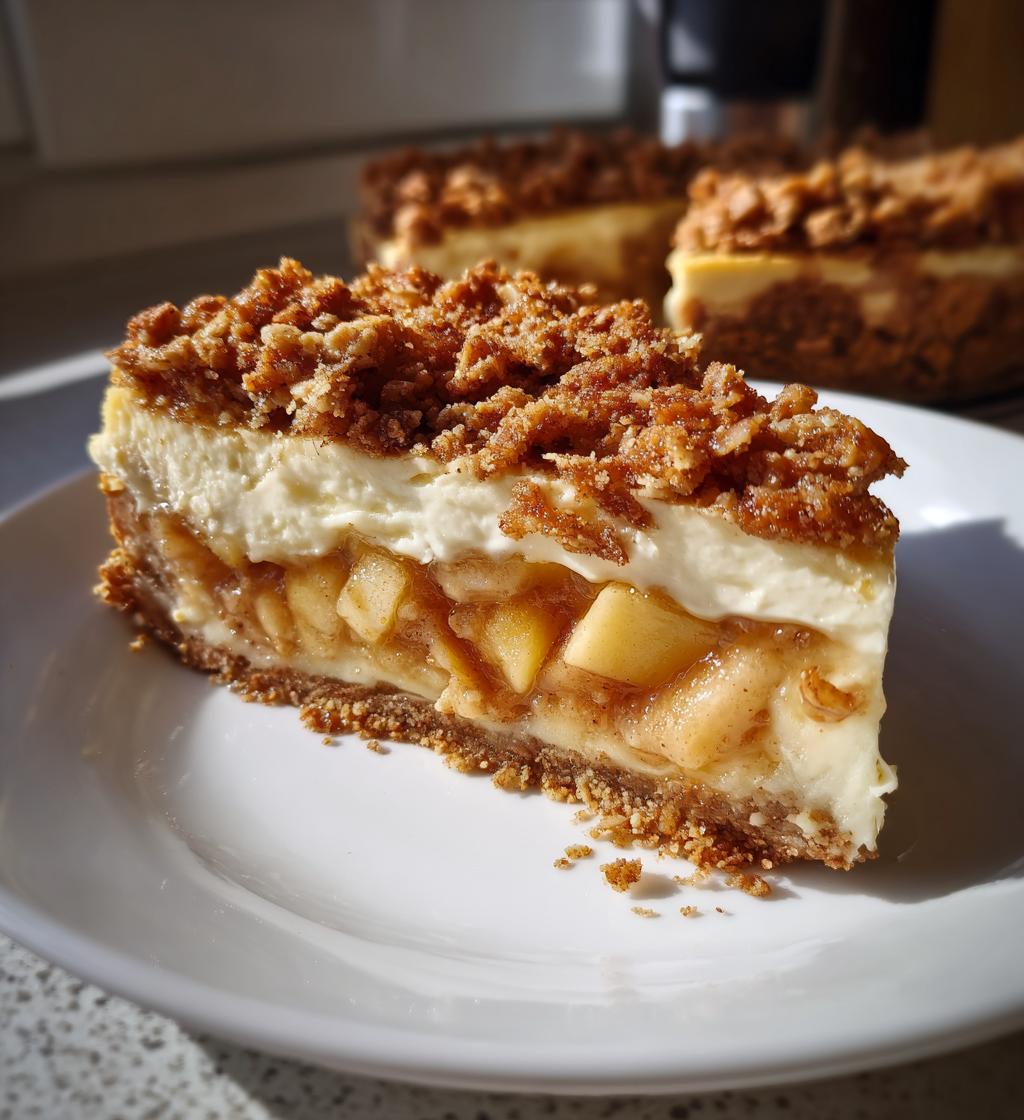 apple crisp cheesecake