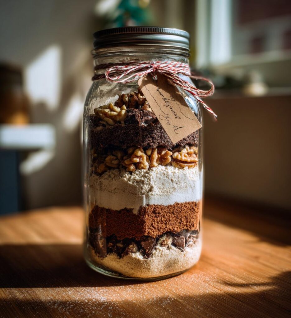 backmischung im glas weihnachten