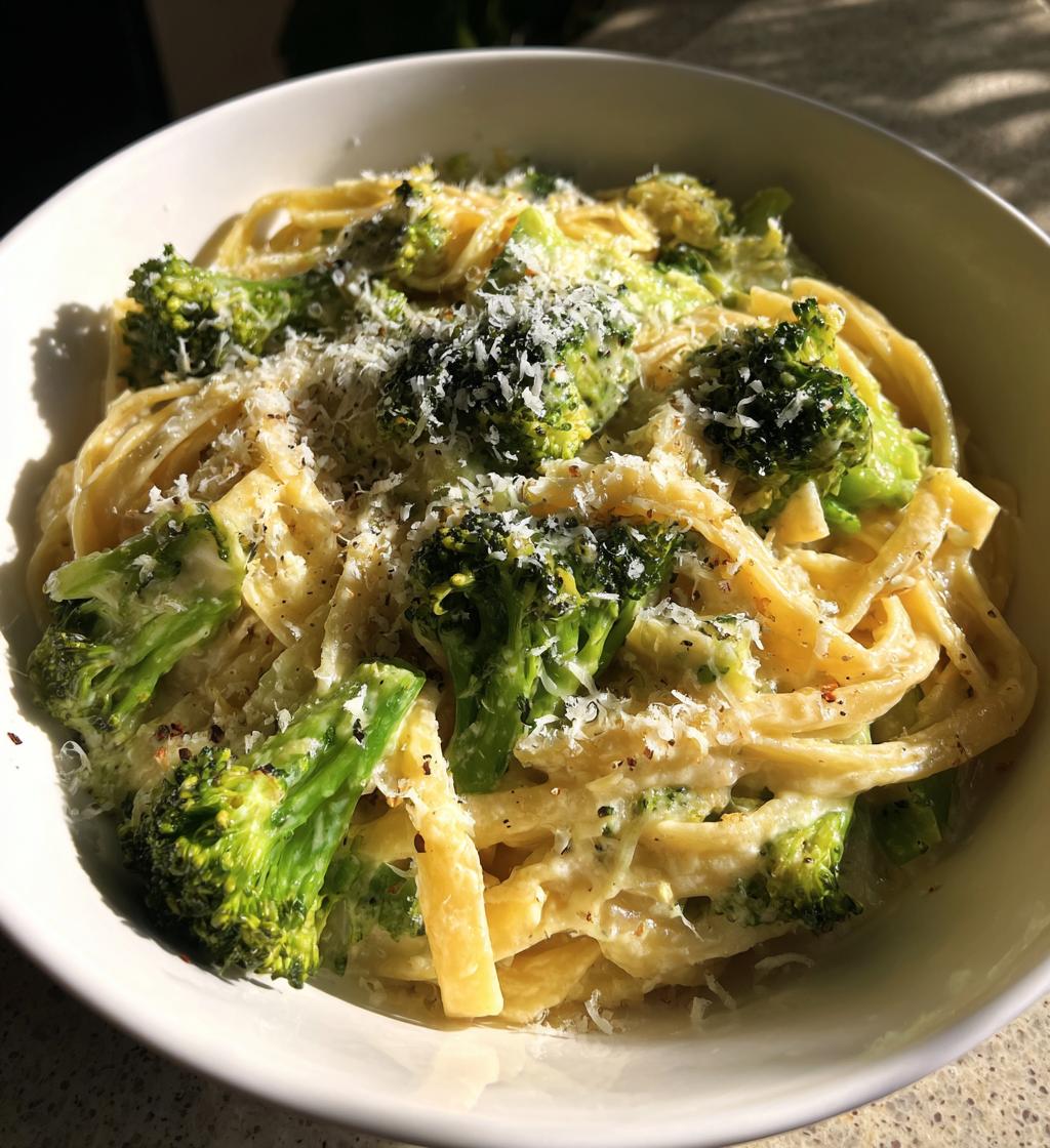 brokkoli pasta in rahmsauce