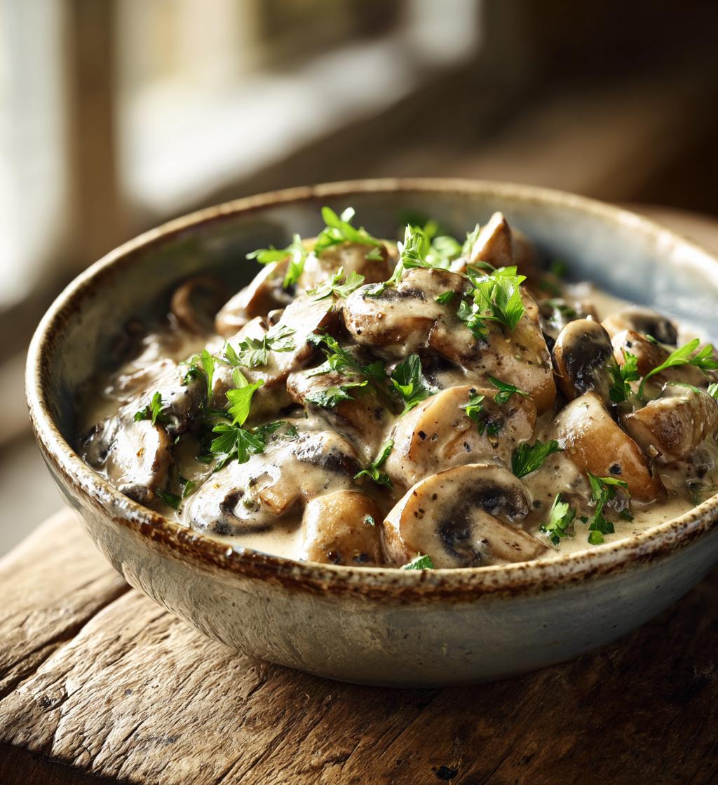 cremige champignon rahmsauce