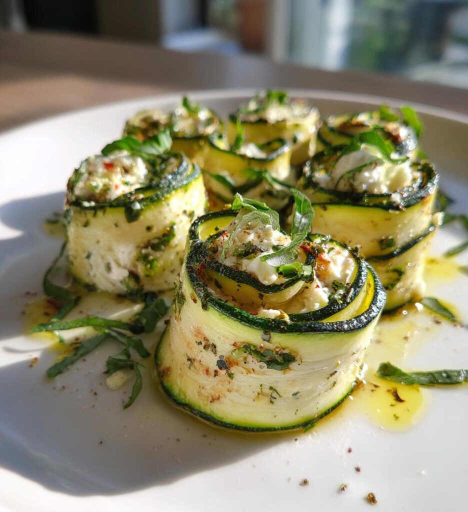 einfaches rezept fuer gefuellte zucchini roellchen