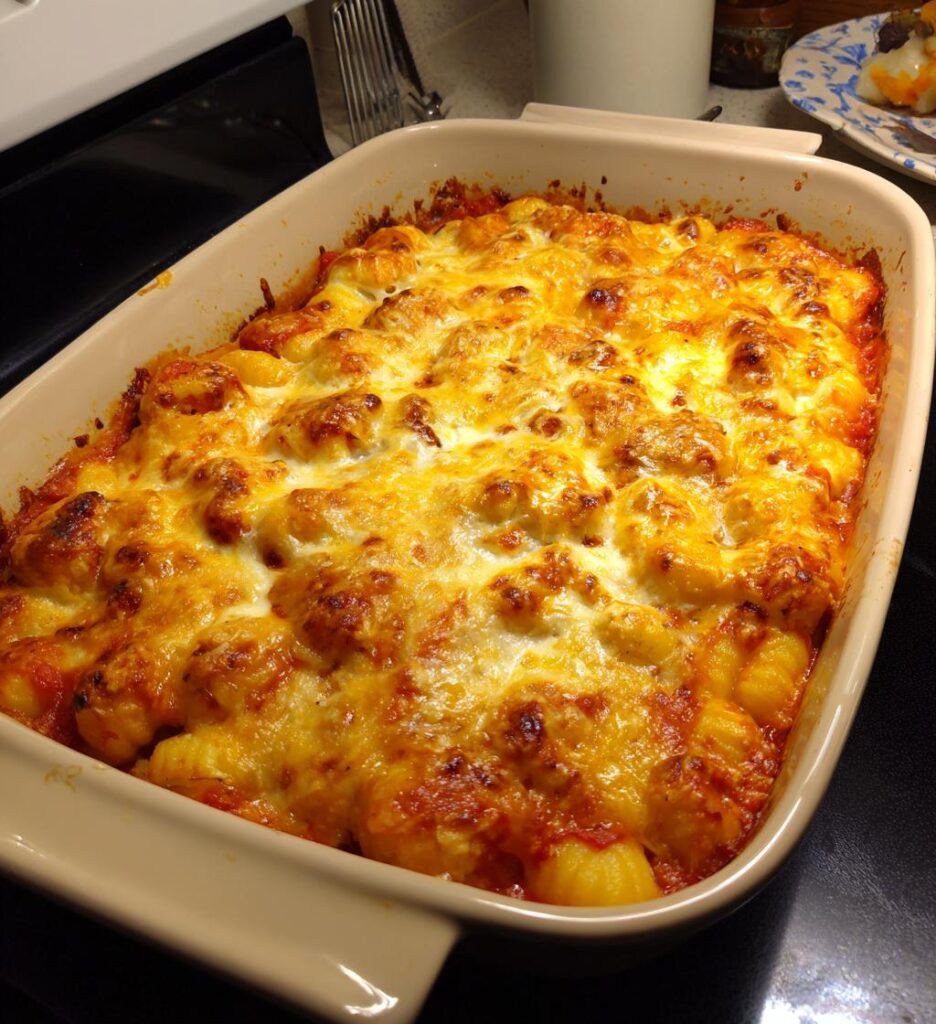 gnocchi auflauf mit tomate und mozzarella