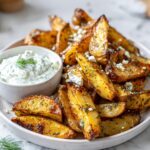 griechische ofenkartoffeln mit joghurt feta dip