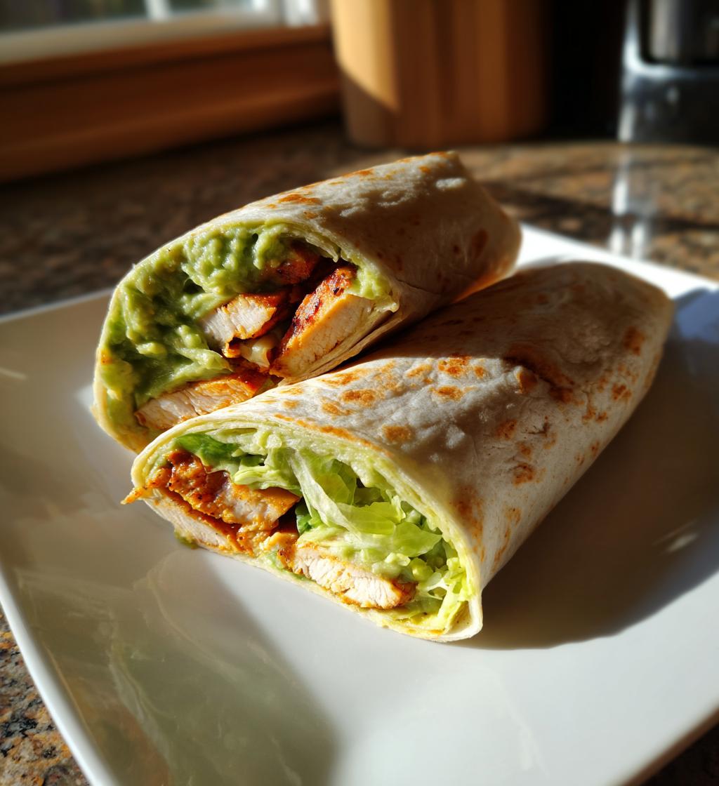 guacamole haehnchen wraps