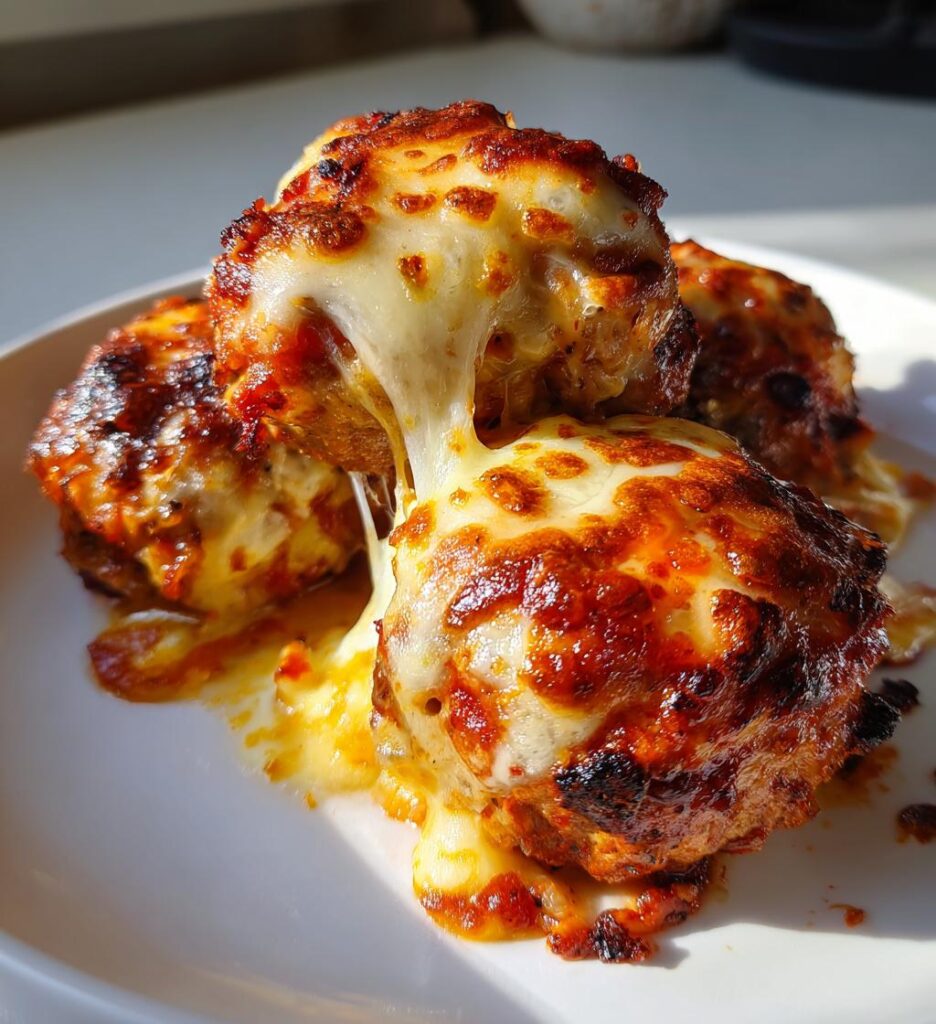 hackfleischbaellchen mit mozzarella aus dem ofen