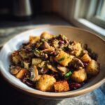 kartoffel pilz pfanne mit bohnen