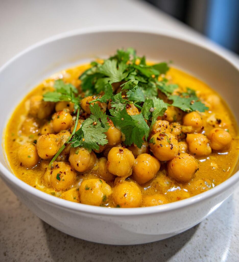 kichererbsencurry mit kokosmilch