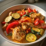 paprika zucchini rahmhuhn