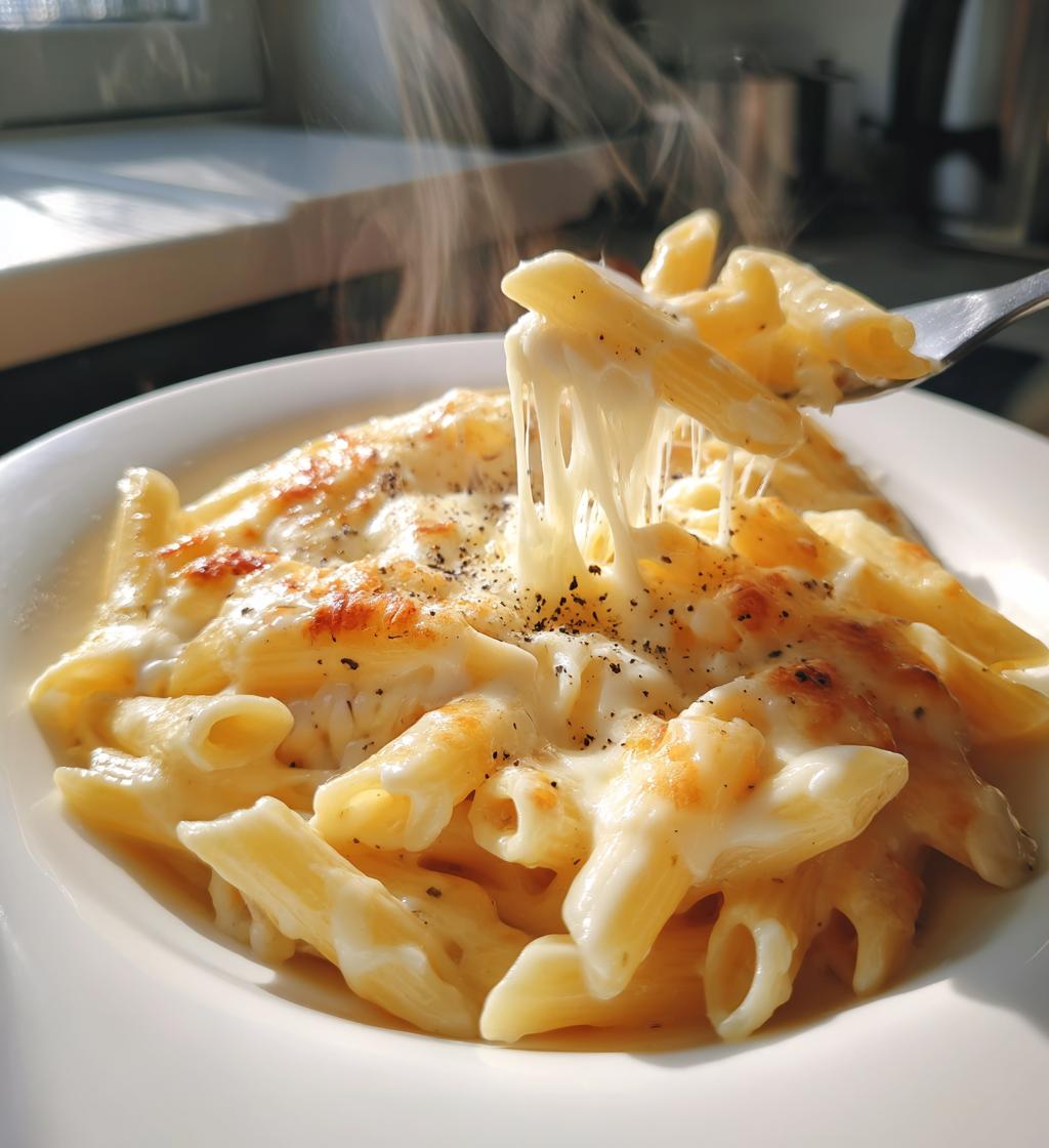 pasta in kaese sahne sosse