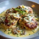 putenmedaillons in lauch sahnesauce