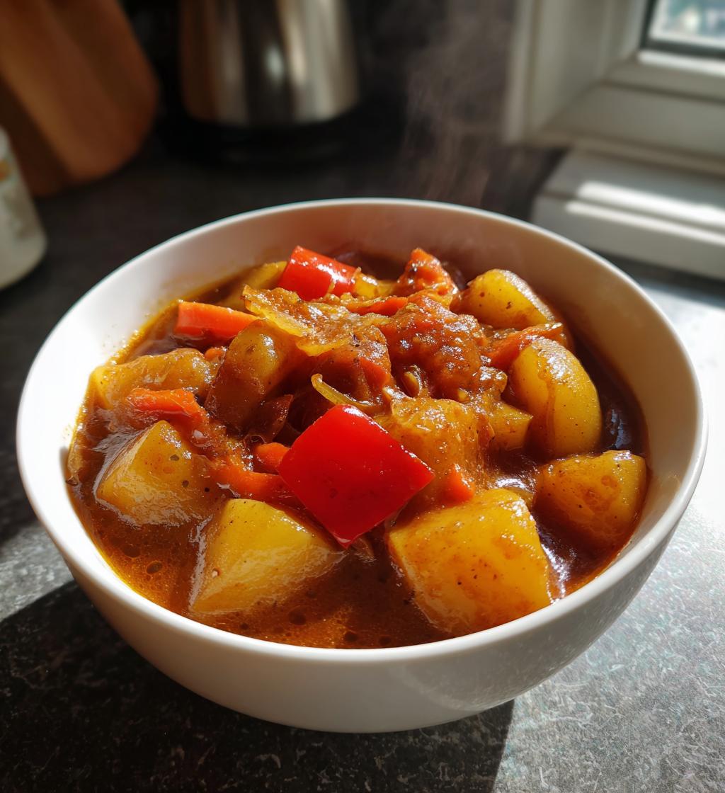 vegetarisches kartoffelgulasch