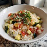 zucchini tomaten reis