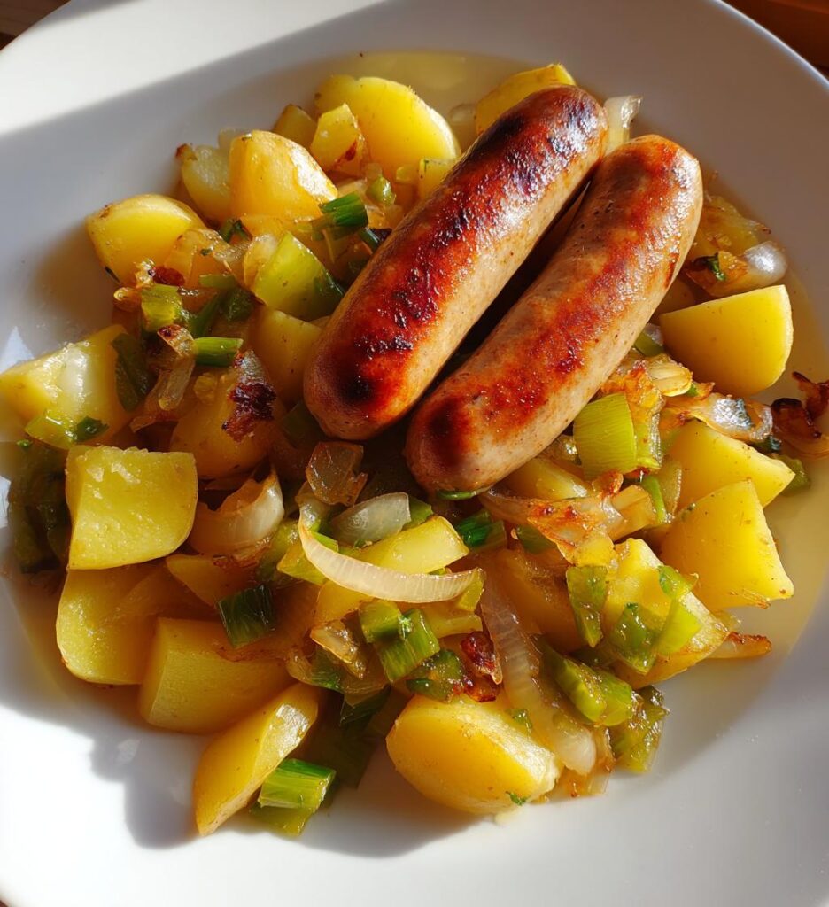 Kartoffelsalat mit Würstchen (Weihnachtsabend-Tradition)