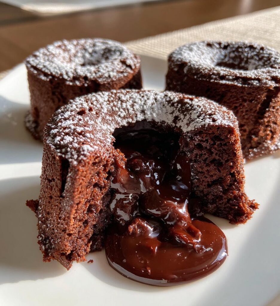 schokoküchlein mit flüssigem kern