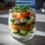 vorspeisen im glas weihnachten