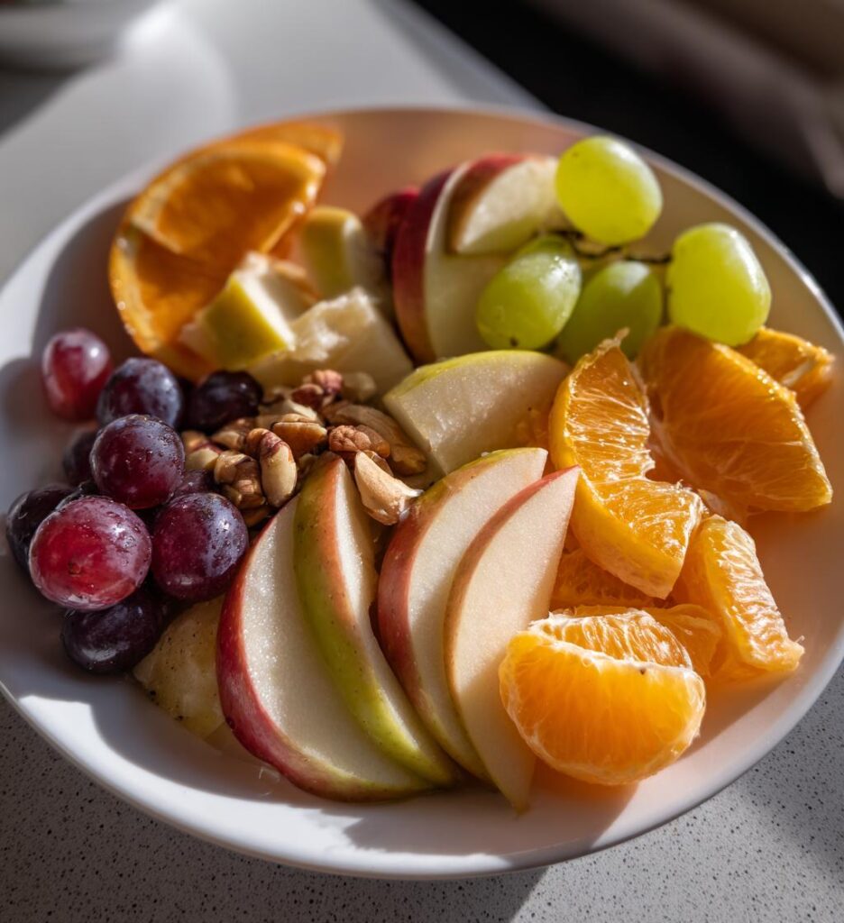 weihnachten obstteller