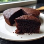 black heart shaped cake